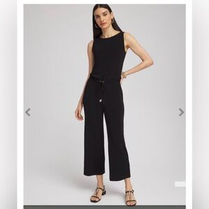 NWT Chicos Travelers Tie Waist Jumpsuit